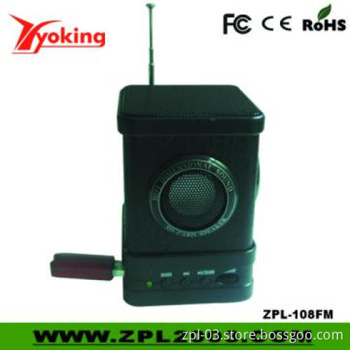 Wooden Mini Speaker with Card Reader (ZPL-108B FM )